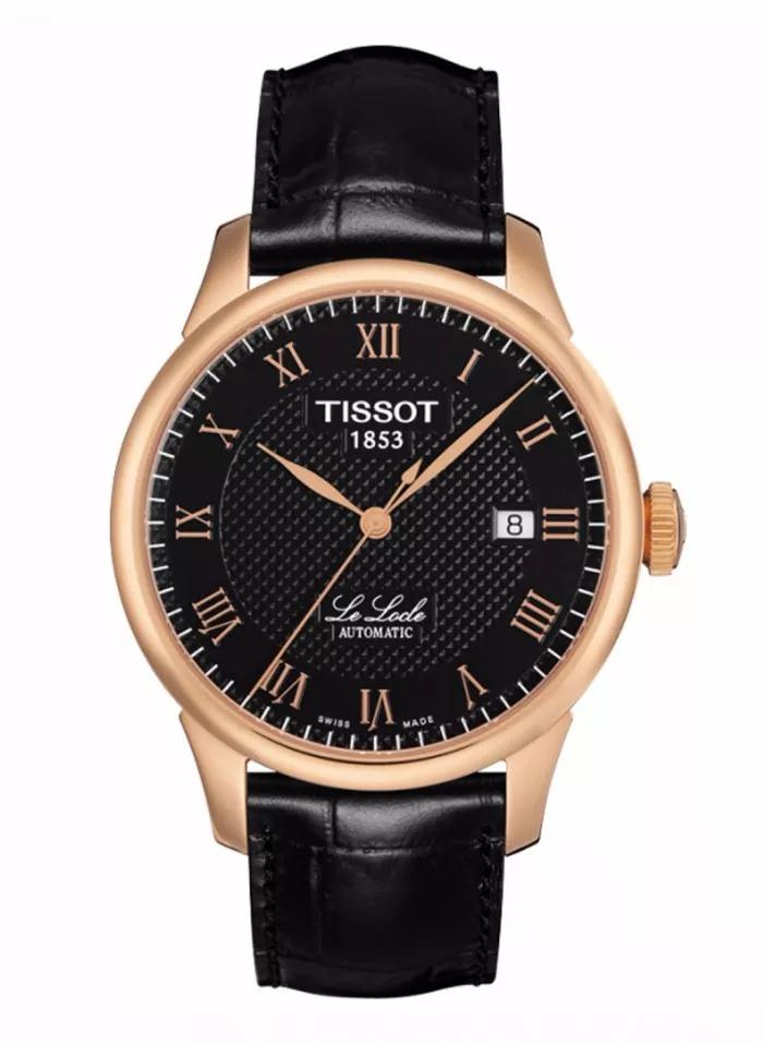 The rose gold coated hands and hour markers along with the contrasting black background lead to a ultra legibility of the watch.