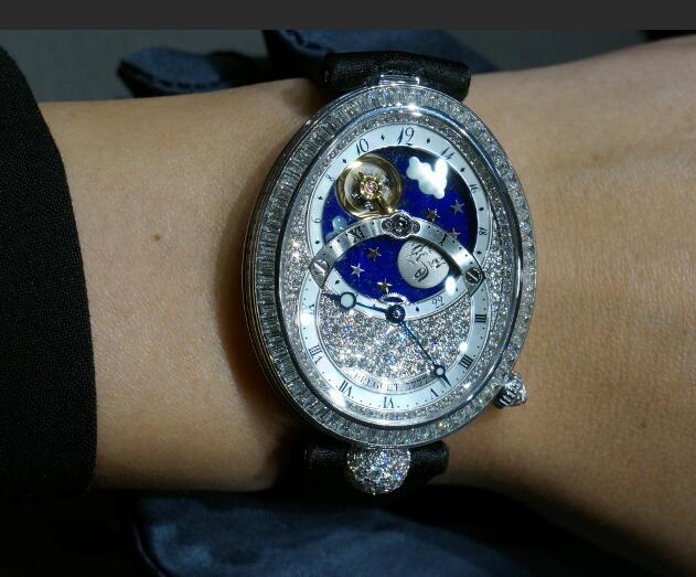 Forever imitation watches are covered with diamonds.