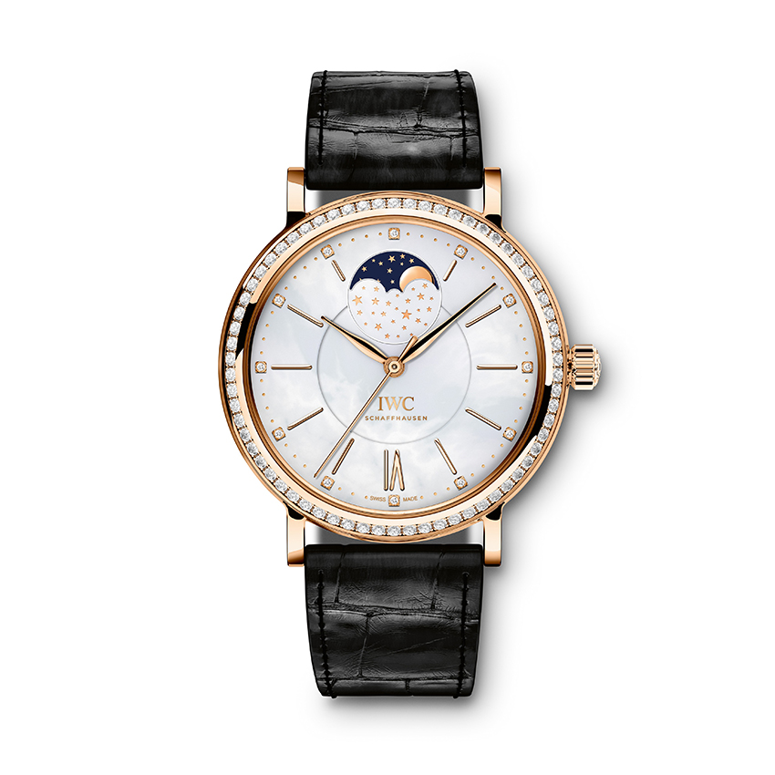The 37 mm fake watches have white dials.